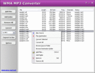 WMA WMV ASF MP3 Converter screenshot